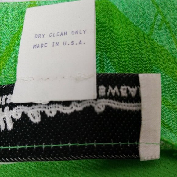 Helena Designer Sportswear Women's M Wearable Art Shirt Green Leaves Nature Boho - Picture 10 of 10